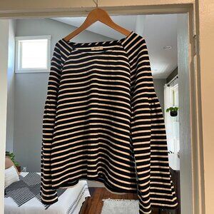 Madewell | Shirred-Sleeve Sailor Top